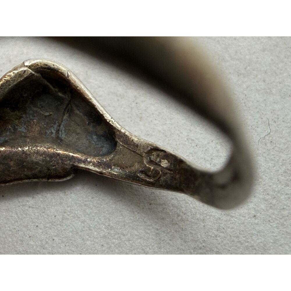 925 Sterling Silver Safari Animal Ring Lion Elephant Giraffe Zebra Size 8 - Picture 6 of 8